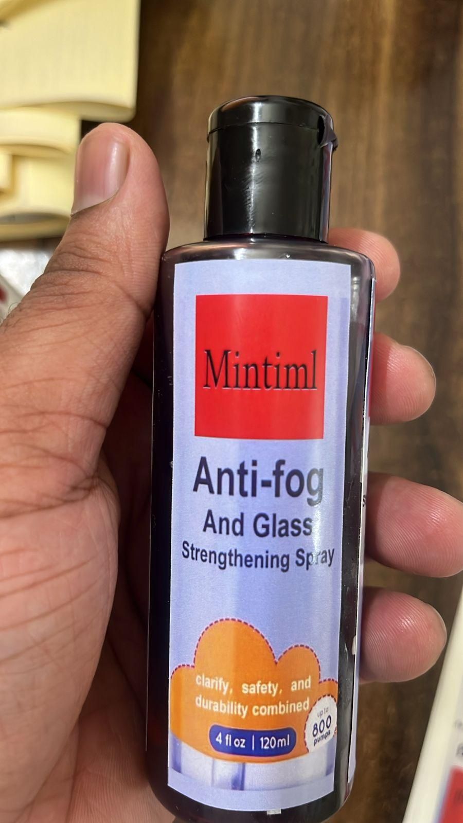 Mintiml Anti-Fog & Glass Strengthning Spray 120ML(Pack of 2)